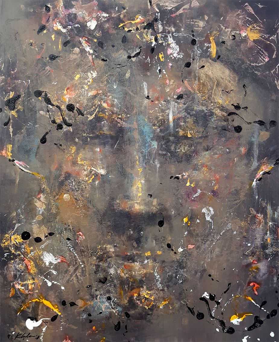 SLEEPING TRAVELER ONEIRIC RUSTED PORTRET OLD MAN by O Kloska / Sold