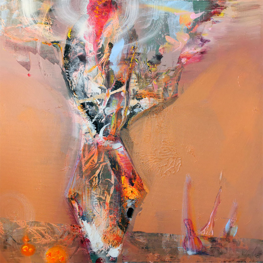 Autumn colors beautiful still life painting KLOSKA