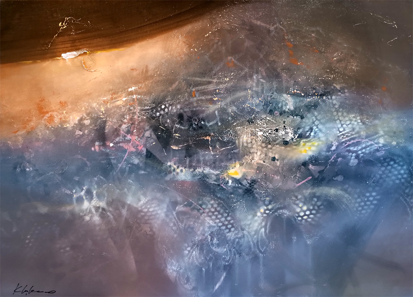 Abstract painting How the City Melts in Autumn Abstract painting How the City Melts in Autumn