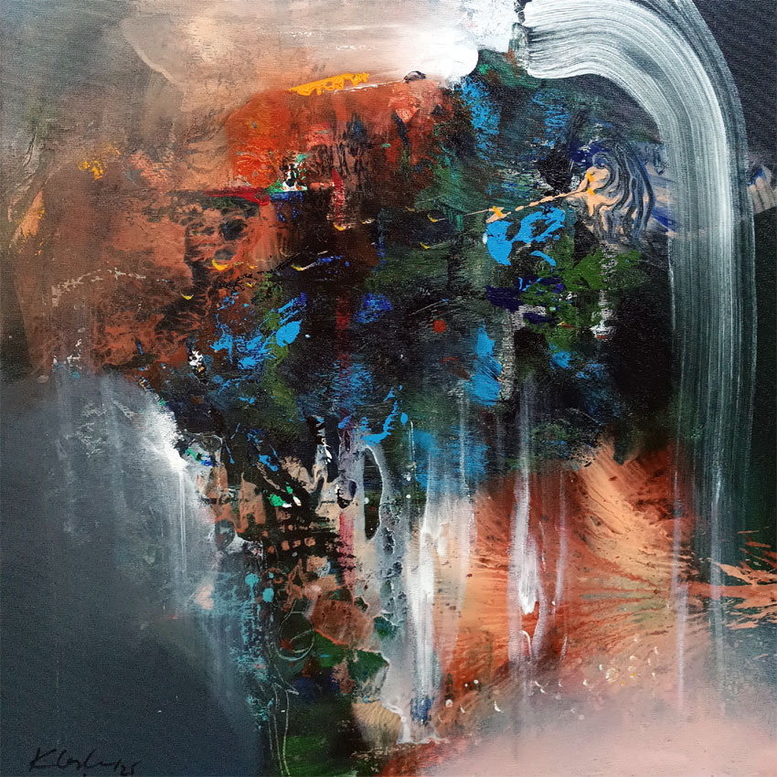 Ovidiu Kloska painting The mountain whispering in the air