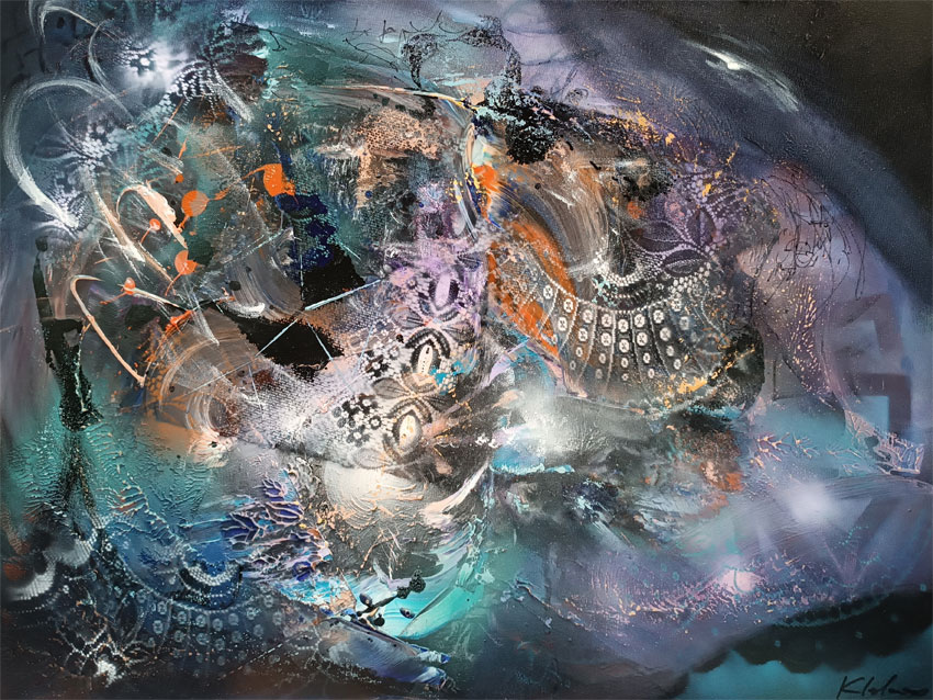 Abstract Ovidiu Kloska painting The Beauty of Imperfection Abstract Ovidiu Kloska painting The Beauty of Imperfection