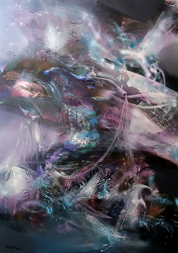 The Light That Remembers Everything – Large Contemporary Abstract Painting Exploring Memory, Light and Perception | Ovidiu Kloska