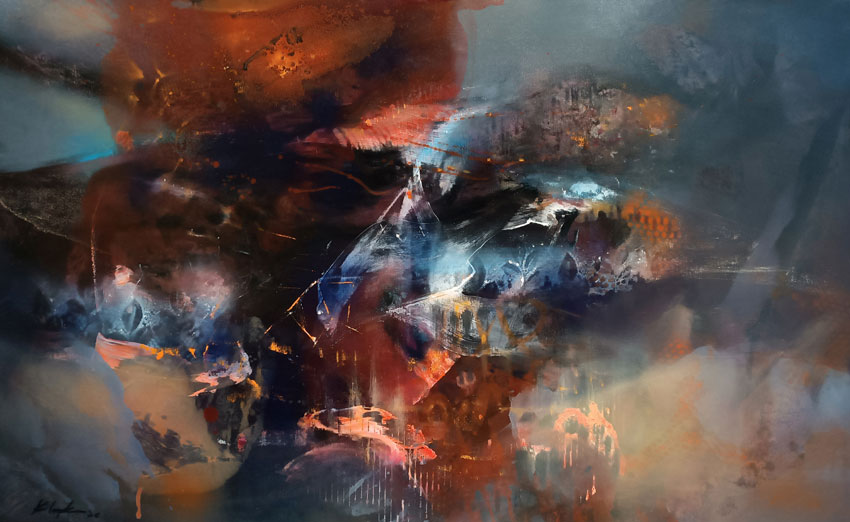 Section in the Metaphysics of a Twilight | Original Abstract Art by Ovidiu Kloska Section in the Metaphysics of a Twilight | Original Abstract Art by Ovidiu Kloska