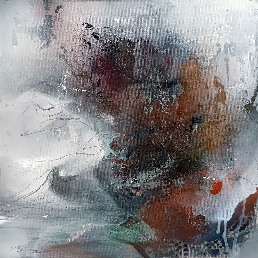 Silent Matter – Original Abstract Painting by Ovidiu Kloska